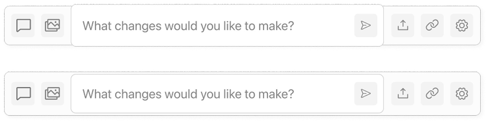 Architect prompt toolbar variants